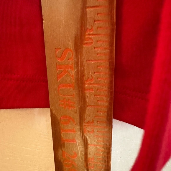 LL BEAN 100% Supina Pima Red cotton woman pocketed plus size open cardigan 1X - Picture 8 of 10